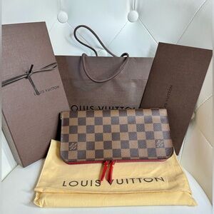 Louis Vuitton Insolite Ebene Rouge Wallet